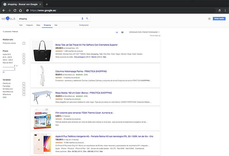 Vender en Google Shopping