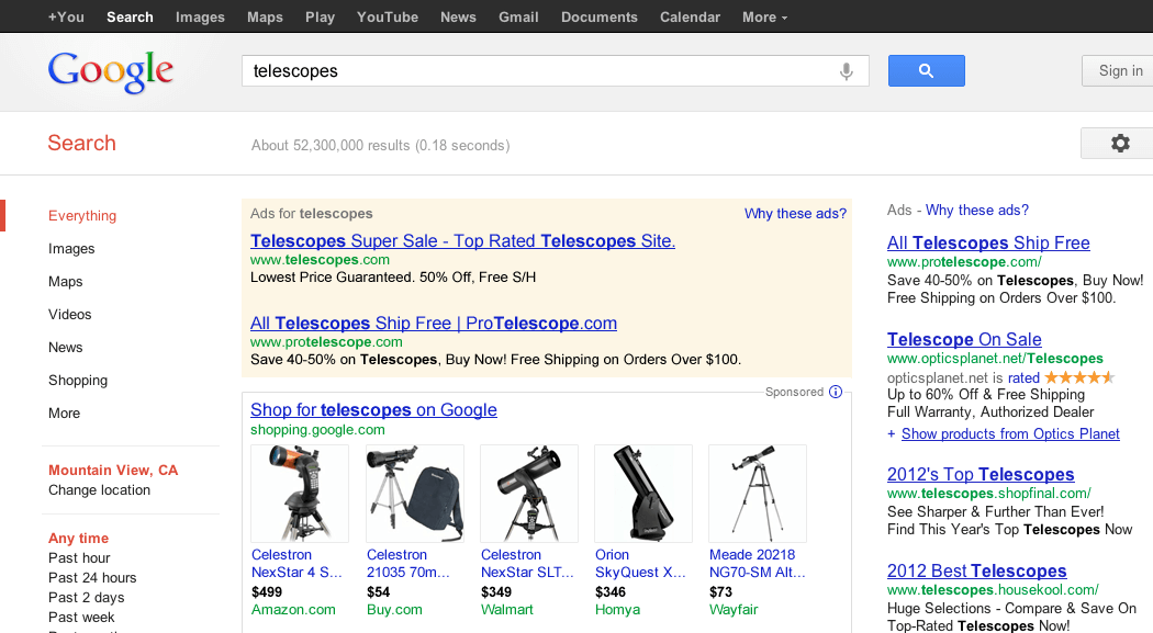 Monitor competitors prices in Google Shopping