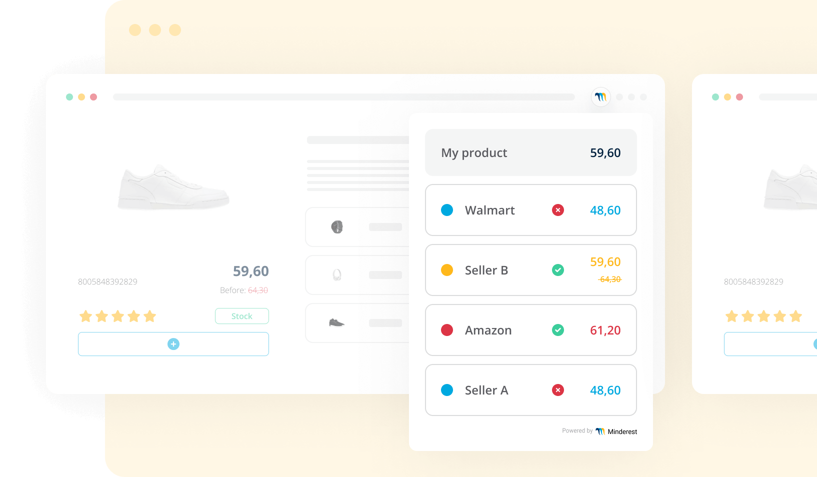 eCommerce price tracking browser extension for Chrome and Firefox