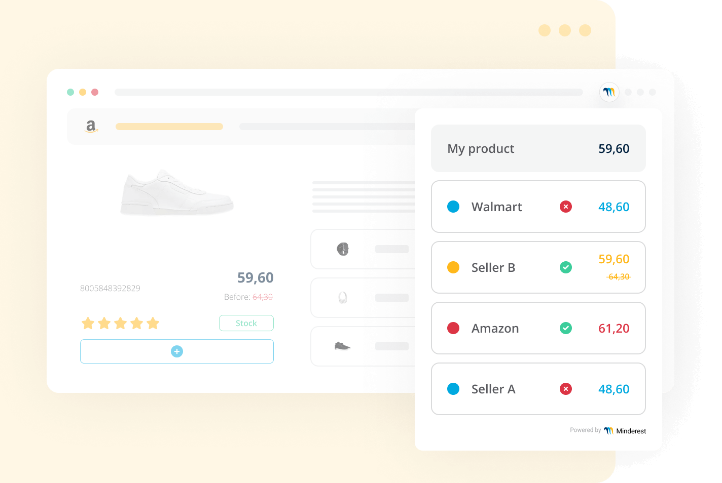 eCommerce price tracking browser extension for Chrome and Firefox