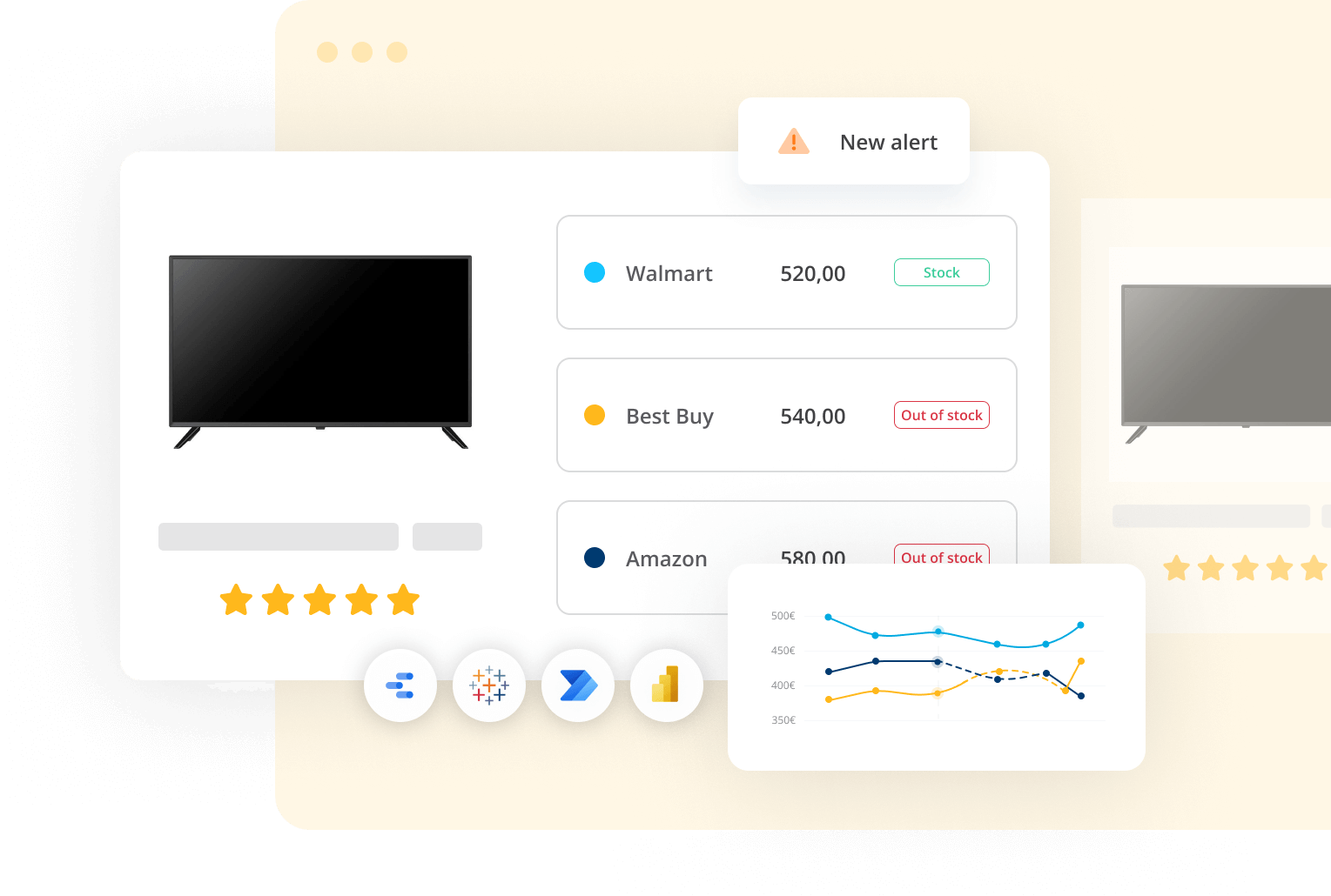 Competitor stockout tracking alerts