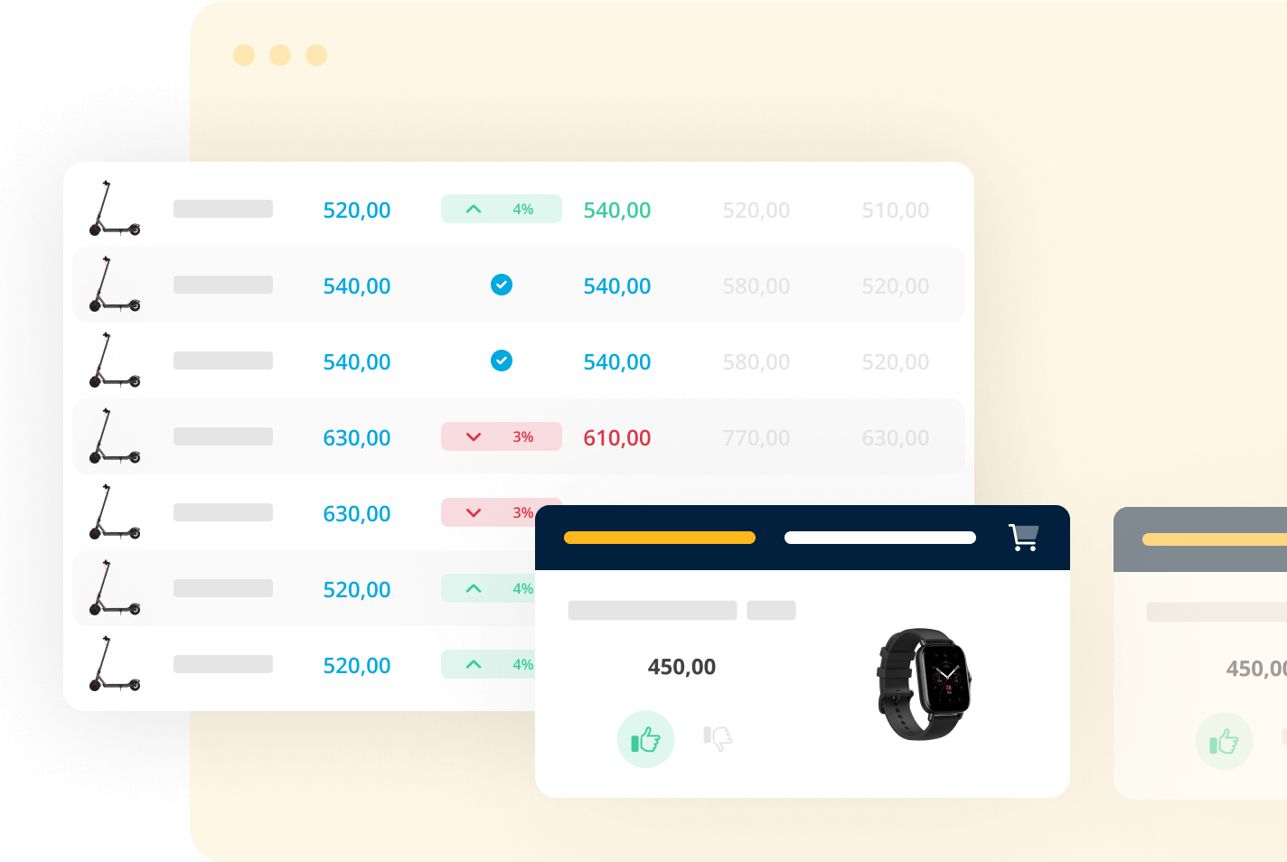 Complete competitor catalogue monitoring for purchasing departments